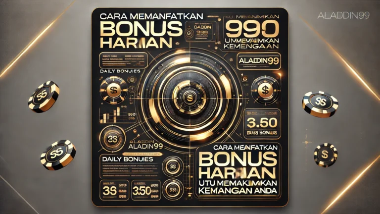 Cara Memanfaatkan Bonus Harian di Aladdin99