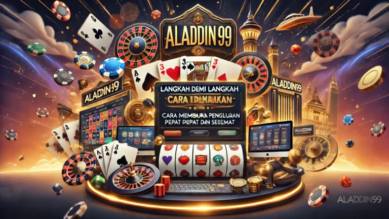 Cara Membuat Pengeluaran Cepat dan Selamat di Aladdin99